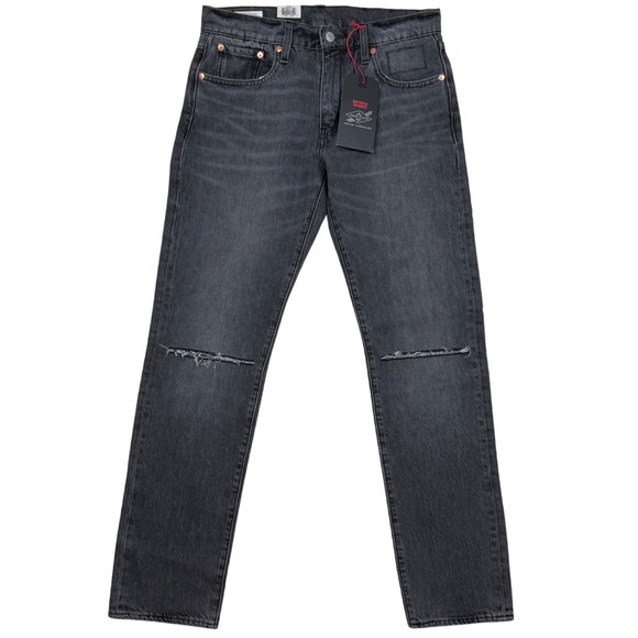Levi's x Justin Timberlake Fresh Leaves 502 Taper Jeans W30 L32 Black Distressed